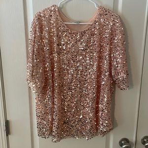 Baby Pink sequin top